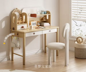 产品图片：家具企业喜梦宝儿童家具产品名称《喜梦宝实木儿童书桌》议价