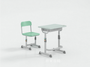 产品图片：家具企业祥聚座椅办公家具产品名称《学校板式课桌椅》议价