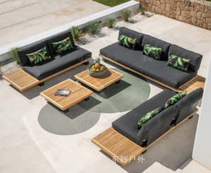 产品图片：家具企业东辉户外户外家具产品名称《户外柚木沙发组合》议价