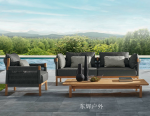 产品图片：家具企业东辉户外户外家具产品名称《户外编绳沙发》议价