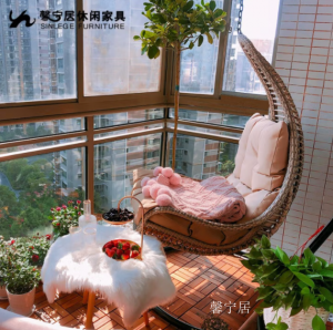 产品图片：家具企业馨宁居户外家具产品名称《月亮吊篮》议价