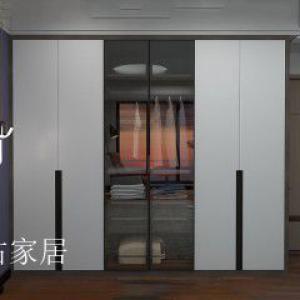 产品图片：家具企业左右家居客卧家具产品名称《全屋定制衣橱衣帽间》议价