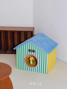 产品图片：家具企业华茂工艺宠物家具产品名称《可折叠夏季宠物屋》议价