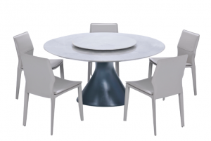 产品图片：家具企业华诺家具客卧家具产品名称《现代艺术风旋转餐桌》议价