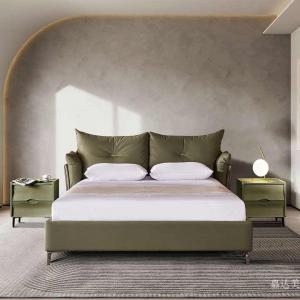 产品图片：家具企业嘉达美客卧家具产品名称《现代真皮床》议价