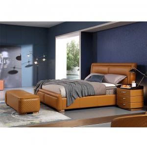 产品图片：家具企业嘉达美客卧家具产品名称《真皮现代床》价格3990.00 元